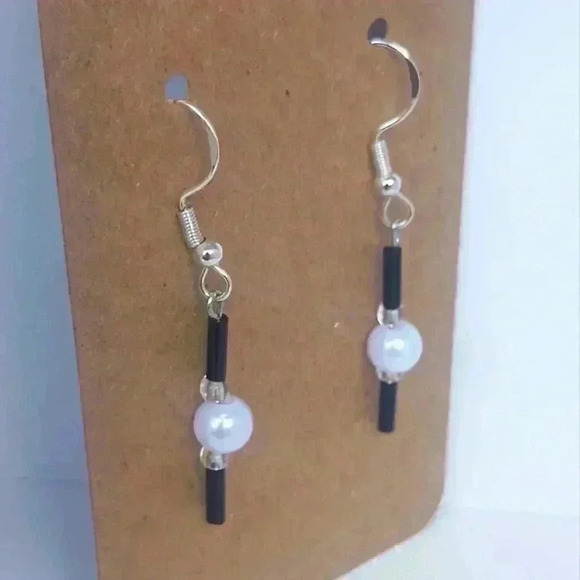 925 handmade beaded earrings - Picture 3 of 3